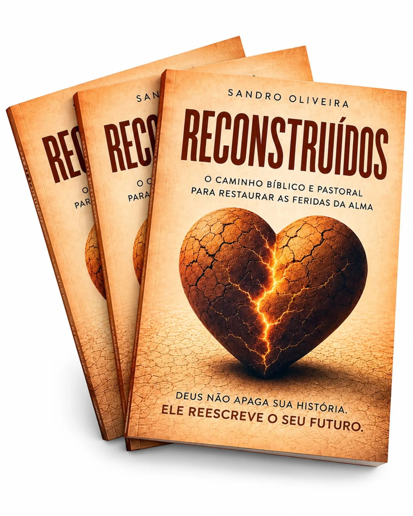 Três exemplares de Reconstruídos lado a lado